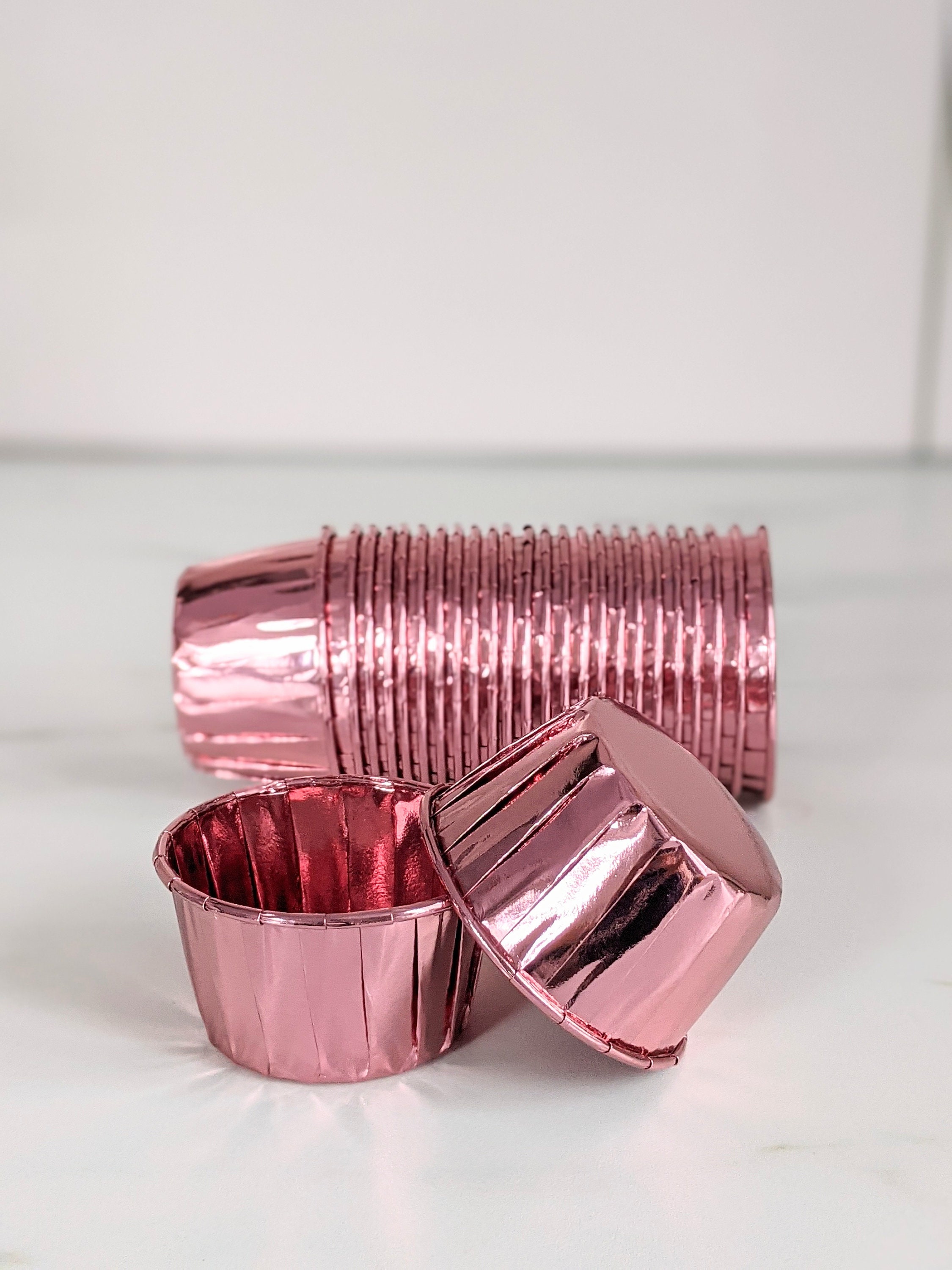 High Quality Pleated Rose Gold Metallic Foil Chrome Baking Etsy