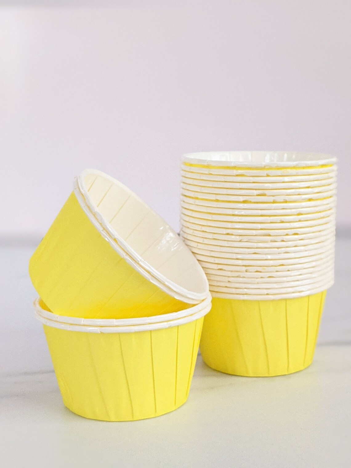 High Quality Pleated Yellow Baking Cups Cupcake Cases Muffin Cups Etsy UK