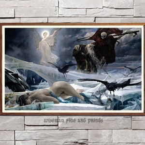 Adolph Hirémy-Hirschl: Ahasuerus at the End of the World (1888) - Symbolist & Mythical fine art giclee reproduction print