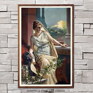Julius Kronberg : Hypatia (1889) - Pagan & Ancient fine art giclee reproduction print