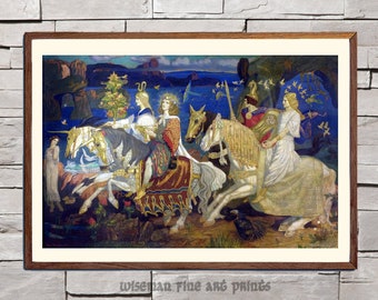 John Duncan: Riders of Sidhe - Pagan & fairies fine art giclee reproduction print