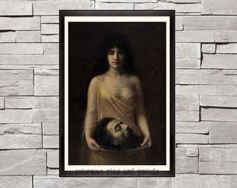 Jean Benner: Salomé (1899) - Impresión giclée de bellas artes míticas y sagradas