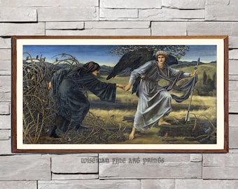 Edward Burne-Jones: Love and the Pilgrim (1896) - Pre-Raphaelites & Love fine art giclee reproduction print