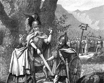 Gallic brothers in arms - Celtic Oath - fine art giclee reproduction