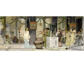 Lawrence Alma-Tadema: The Vintage Festival - Pagan & historic fine art giclee reproduction
