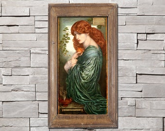 Dante Gabriel Rossetti: Proserpine pre-raphaelites Pagan & Goddess fine art giclee reproduction print