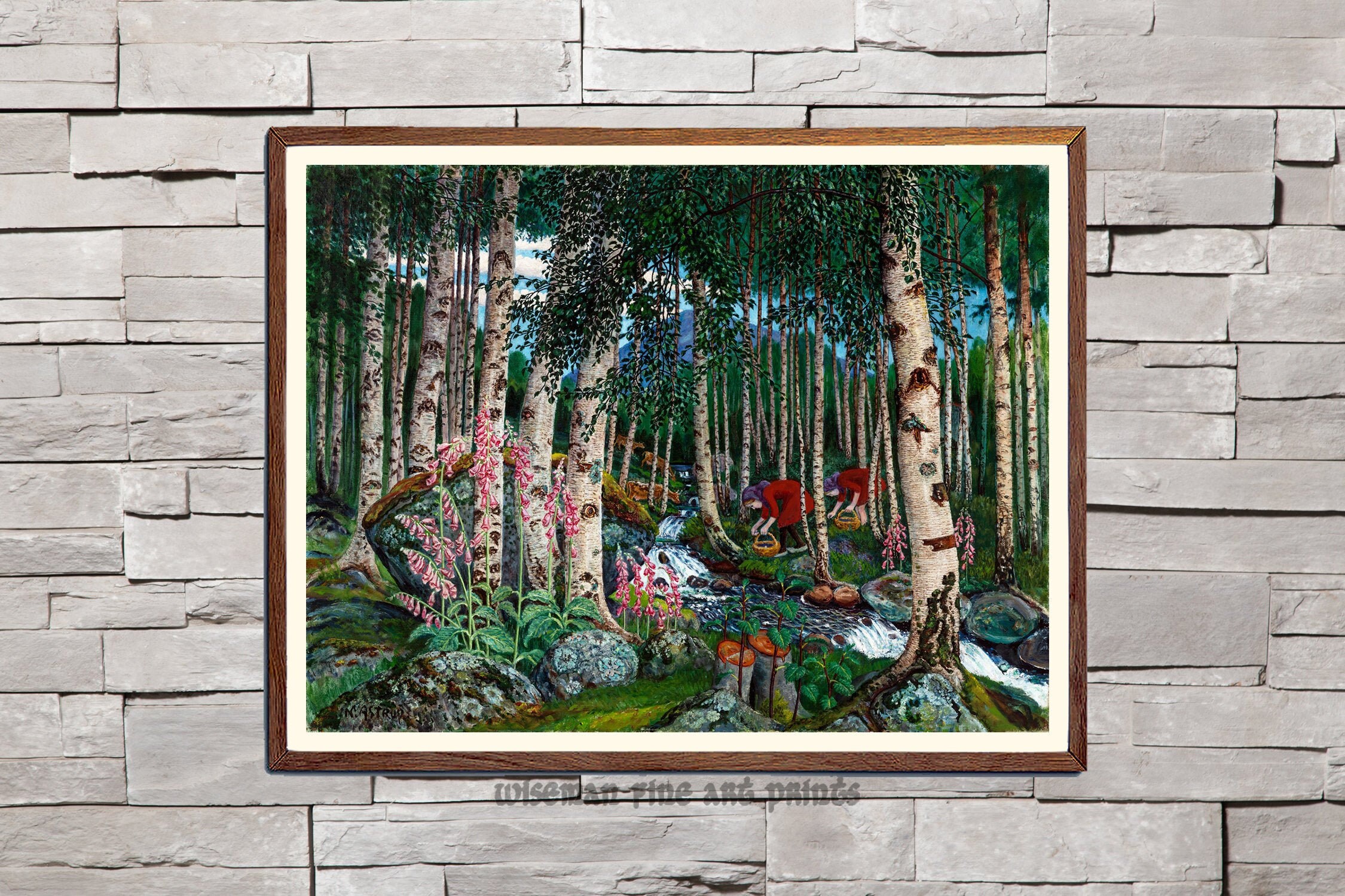 Nikolai Astrup: Foxgloves (1923) - Fairy & Natural Fine Art Giclee