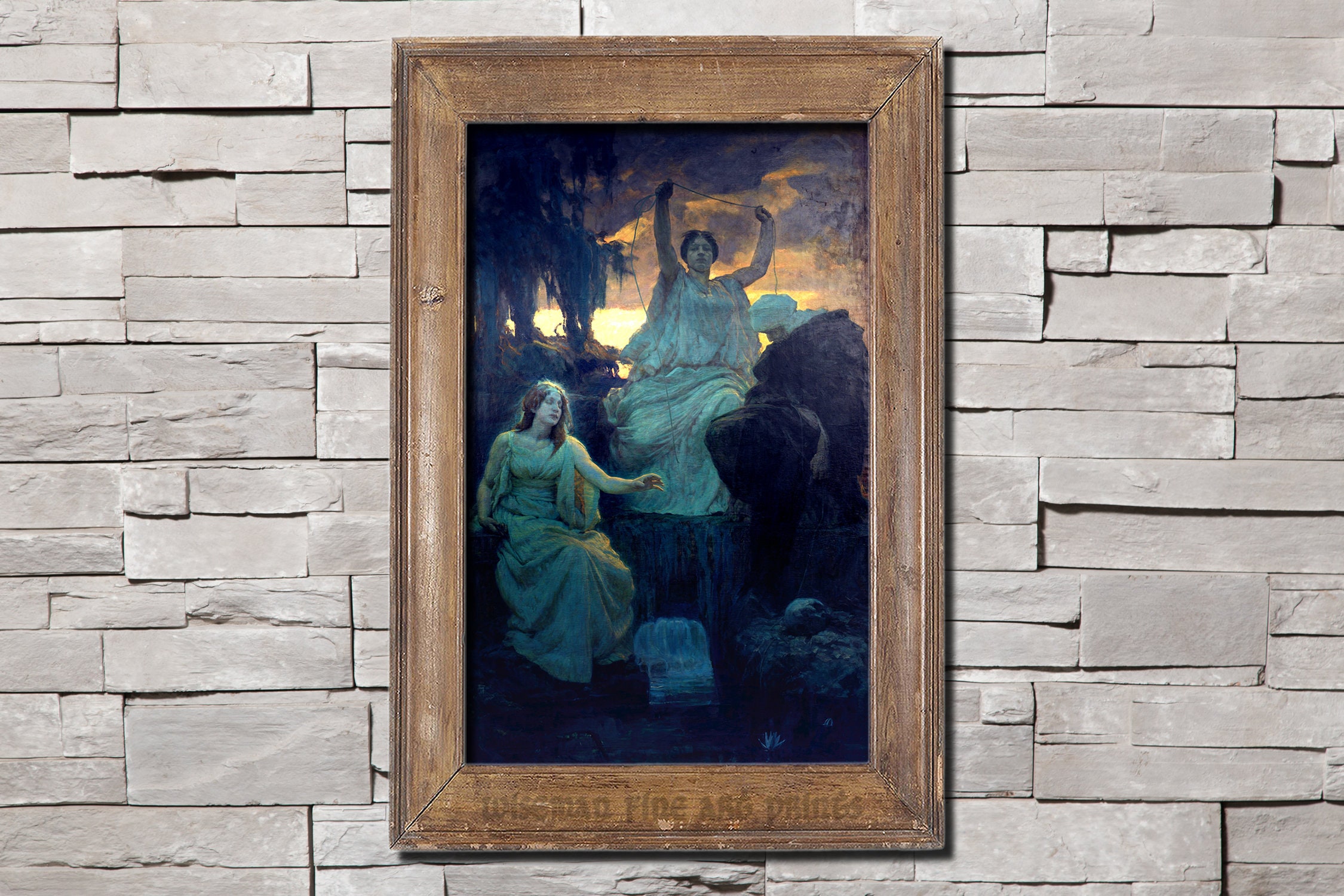 Aloise Delug Alois Delug: Die Nornen (the Norns) - Pagan & Sacred Fine Art Giclee ...