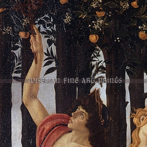Sandro Botticelli: Primavera Spring Pagan & Magic fine art giclee reproduction image 4