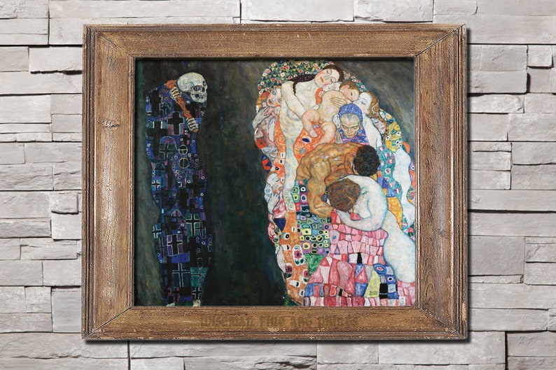 Gustav Klimt: Muerte y vida 1915 Pagan & Magic fine art - Etsy España