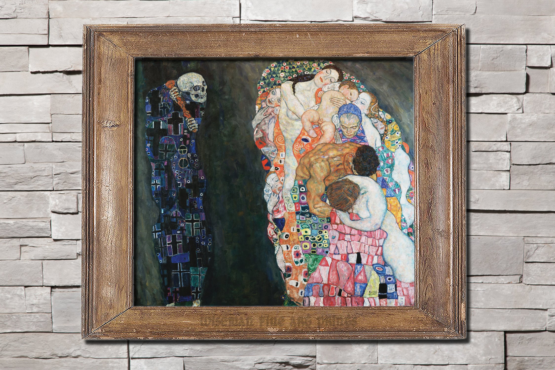 Gustav Klimt: Muerte y vida 1915 Pagan & Magic fine art | Etsy