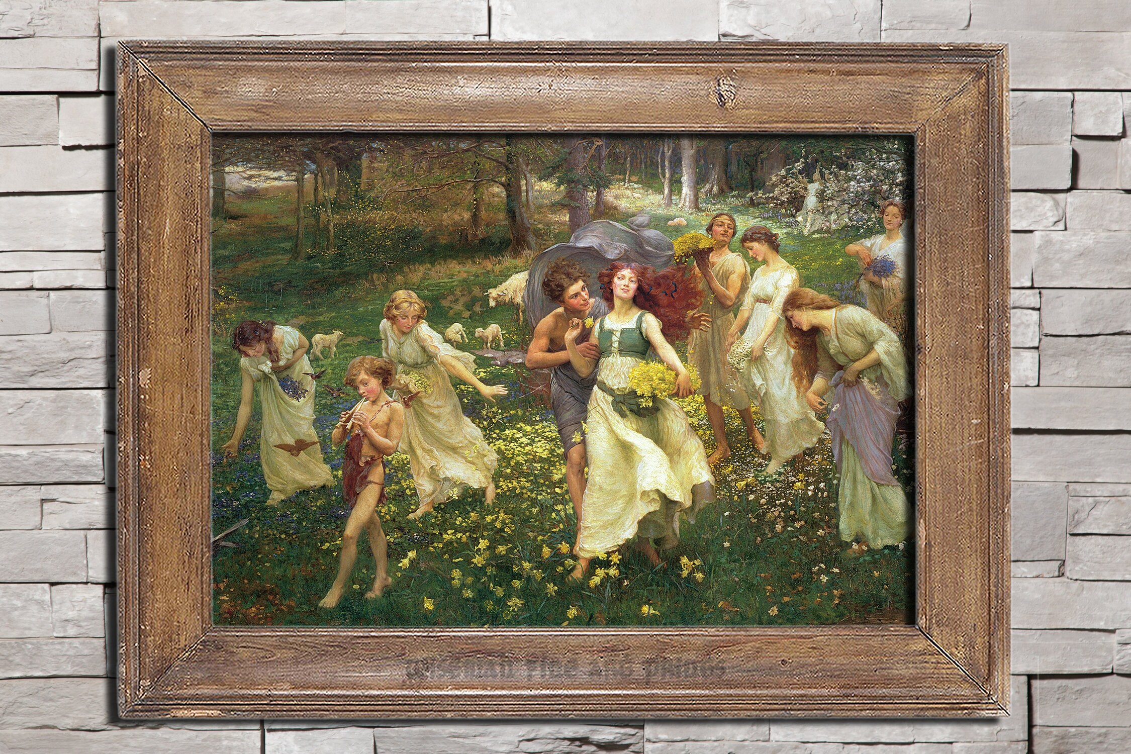 Charles Daniel Ward, the Progress of Spring (1905) - Pagan & Fairies Fine  Art Giclee Reproduction Print - Etsy UK