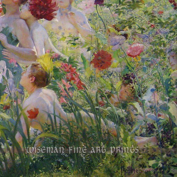 ジョルジュ・ロシュグロス：花の騎士（1894年） - アーサー王伝説と