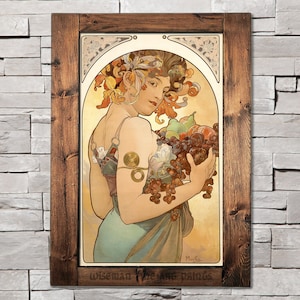 Alfons Mucha: Fruit - Pagan & Magic fine art giclee reproduction print