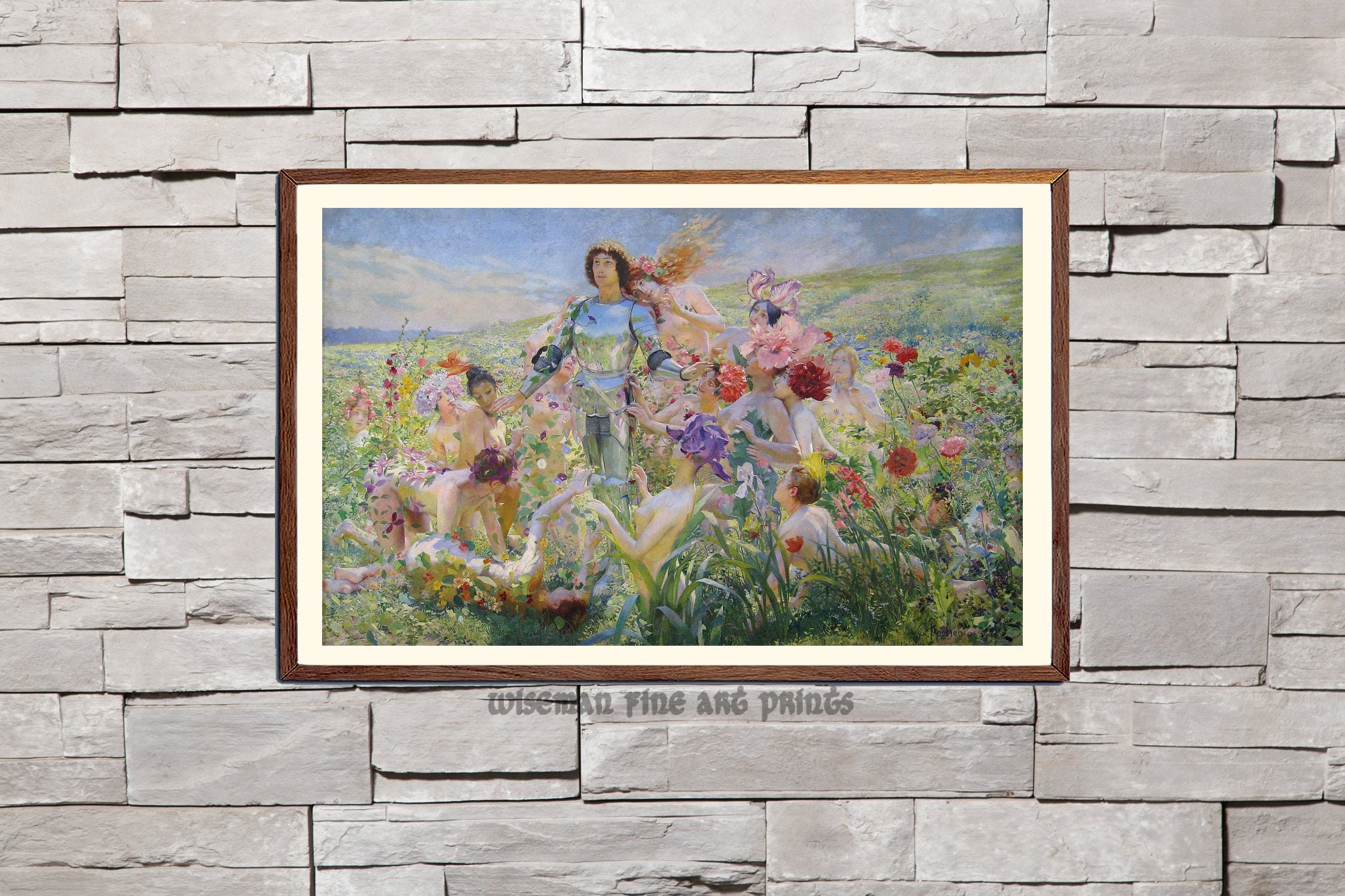 ジョルジュ・ロシュグロス：花の騎士（1894年） - アーサー王伝説と