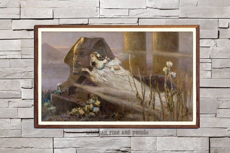 Vasily Alexandrovich Kotarbinsky: The Nile Mist 1905 Gravure de reproduction de giclée dart ancien et russe image 1
