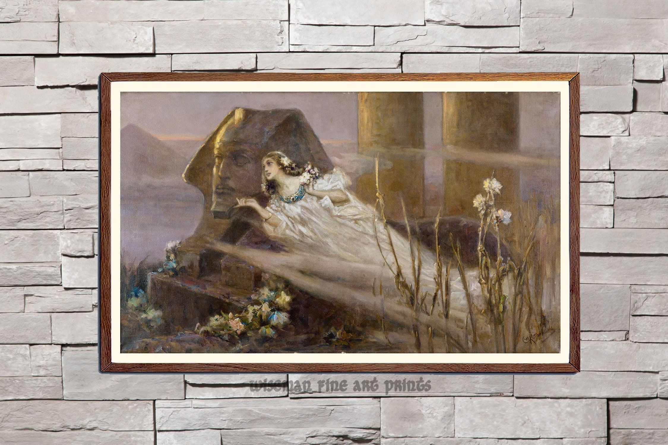 Vasily Alexandrovich Kotarbinsky: The Nile Mist (1905) - Ancient & Russian fine art giclee reproduction print