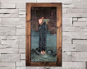 John William Waterhouse: Circe Invidiosa (1892) LIGHT VERSION - Pre-Raphaelites Pagan & Goddess fine art giclee reproduction print