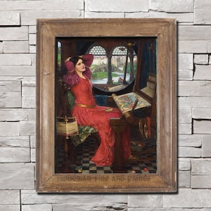 John William Waterhouse: I Am Half-Sick of Shadows, Said the Lady of Shalott - Pre-Raphaelites Pagan & Goddess fine art giclee reproduction