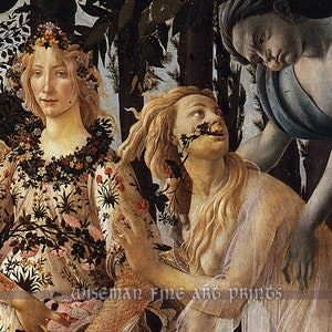 Sandro Botticelli: Primavera Spring Pagan & Magic fine art giclee reproduction image 2