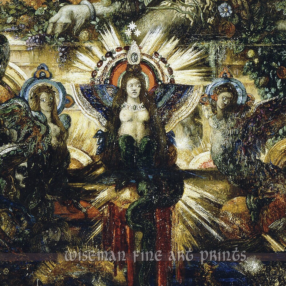 ギュスターヴ・モロー：ユピテルとセメレ - 異教徒と女神 ファイン