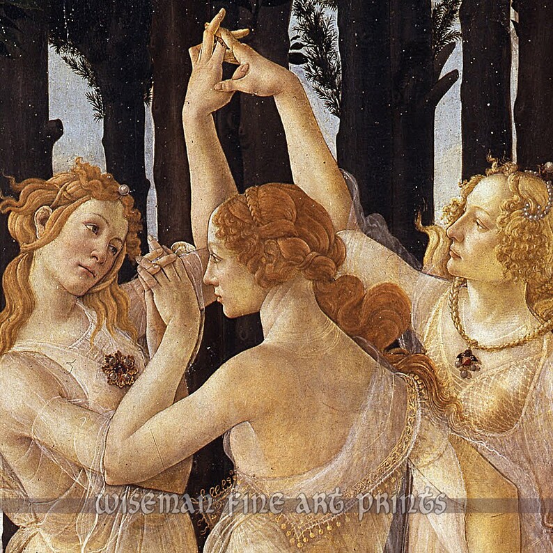 Sandro Botticelli: Primavera Spring Pagan & Magic fine art giclee reproduction image 5