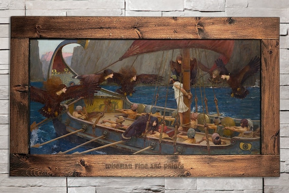 ウォーターハウス 複製画 ジョン・ウィリアム・ウォーターハウス：ユリシーズとセイレーン（1891