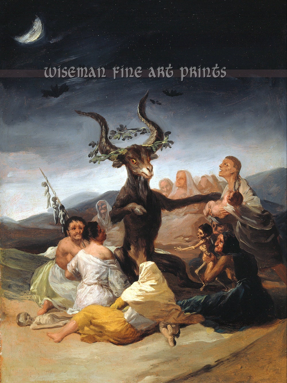 フランシスコ・ゴヤ：魔女のサバト（（大きな雄ヤギ）） - ファイン