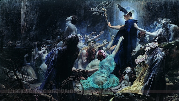 Adolf Hirémy-hirschl: the Souls on the Banks of Acheron - Pagan