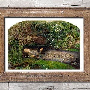 John Everett Millais: Ophelia pre-raphaelites Pagan & Goddess fine art giclee reproduction print