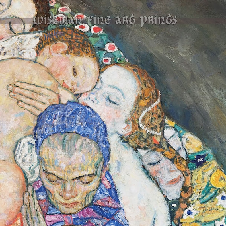 Gustav Klimt: Muerte y vida 1915 Pagan & Magic fine art | Etsy