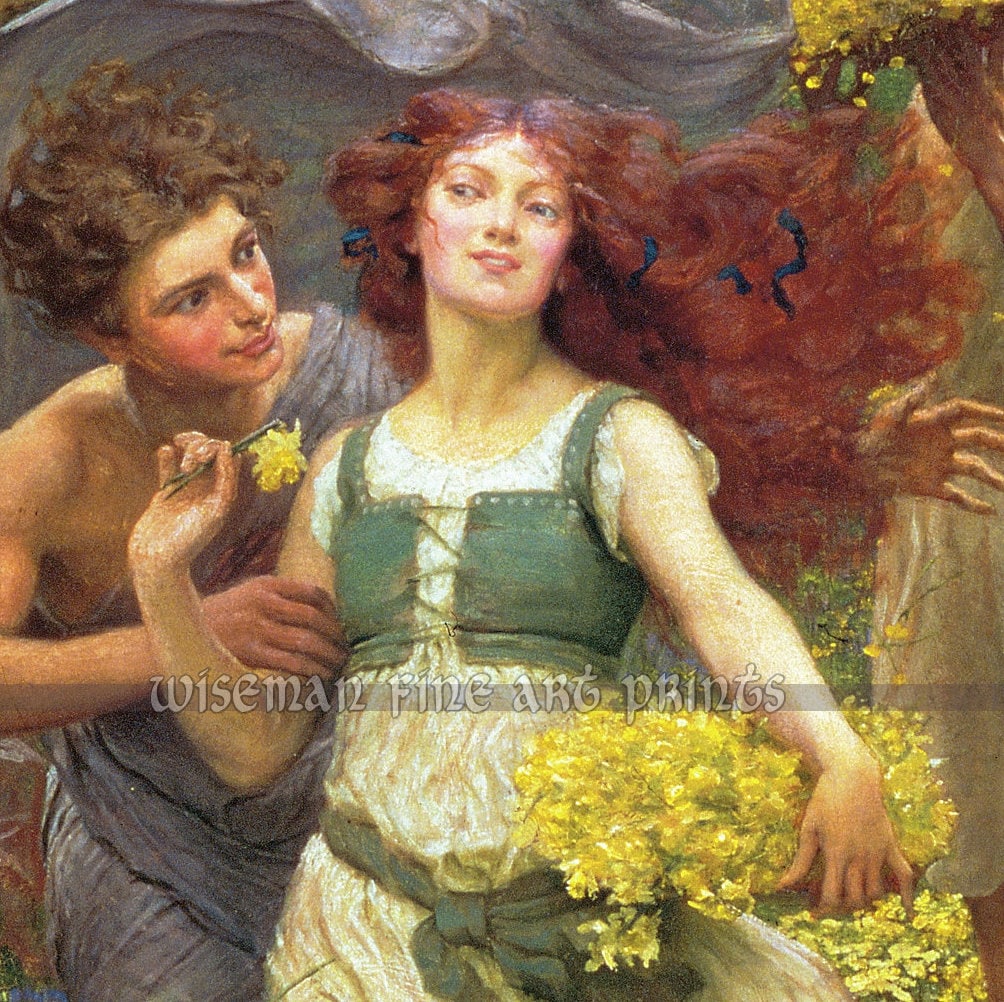 Charles Daniel Ward, the Progress of Spring (1905) - Pagan & Fairies Fine  Art Giclee Reproduction Print - Etsy UK