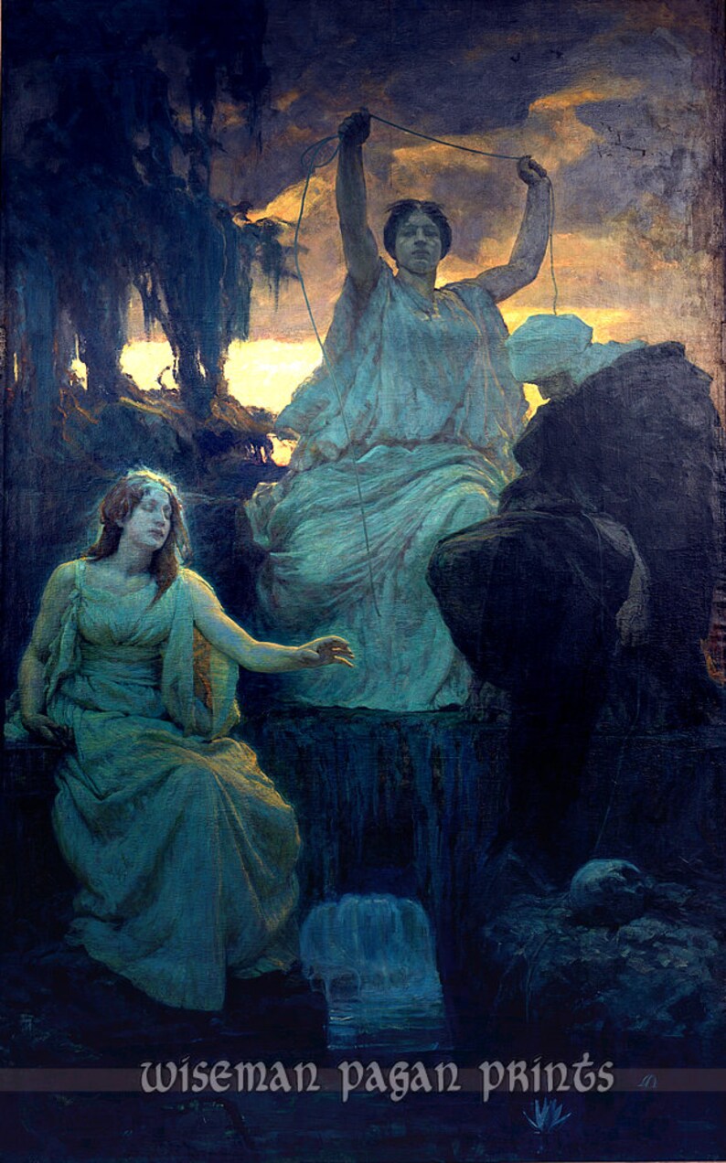 Alois Delug Die Nornen the Norns Pagan & Sacred Fine Art Etsy