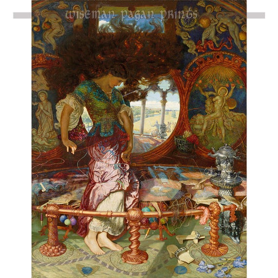 ウィリアム・ホルマン・ハント：シャロットの女 - 異教と聖なる美術の