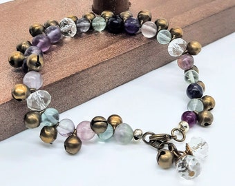 Fluorite Bells Bracelet| bracelet cartier| bracelet| tennis bracelet| bracelet for men| evil eye bracelet