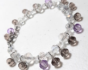 Ethereal Crystal Charm Bracelet