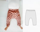 Baby leggings pattern, Easy leggings sewing pattern, baby basic leggings pattern, digital sewing pattern for instant download