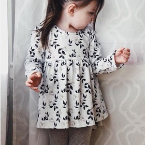 Baby tunic pattern, Peplum top sewing pattern, toddler tunic pattern, digital sewing pattern, girl's sewing patterns image 4