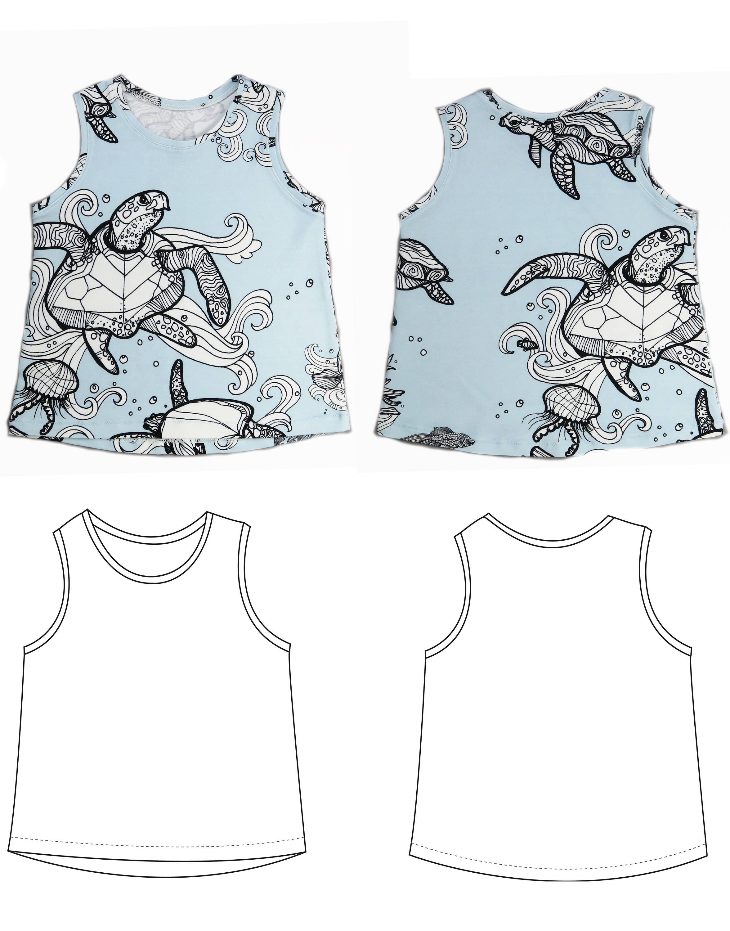 Baby Tank Top Pattern Modern Baby Sewing Pattens Pdf Sewing Etsy