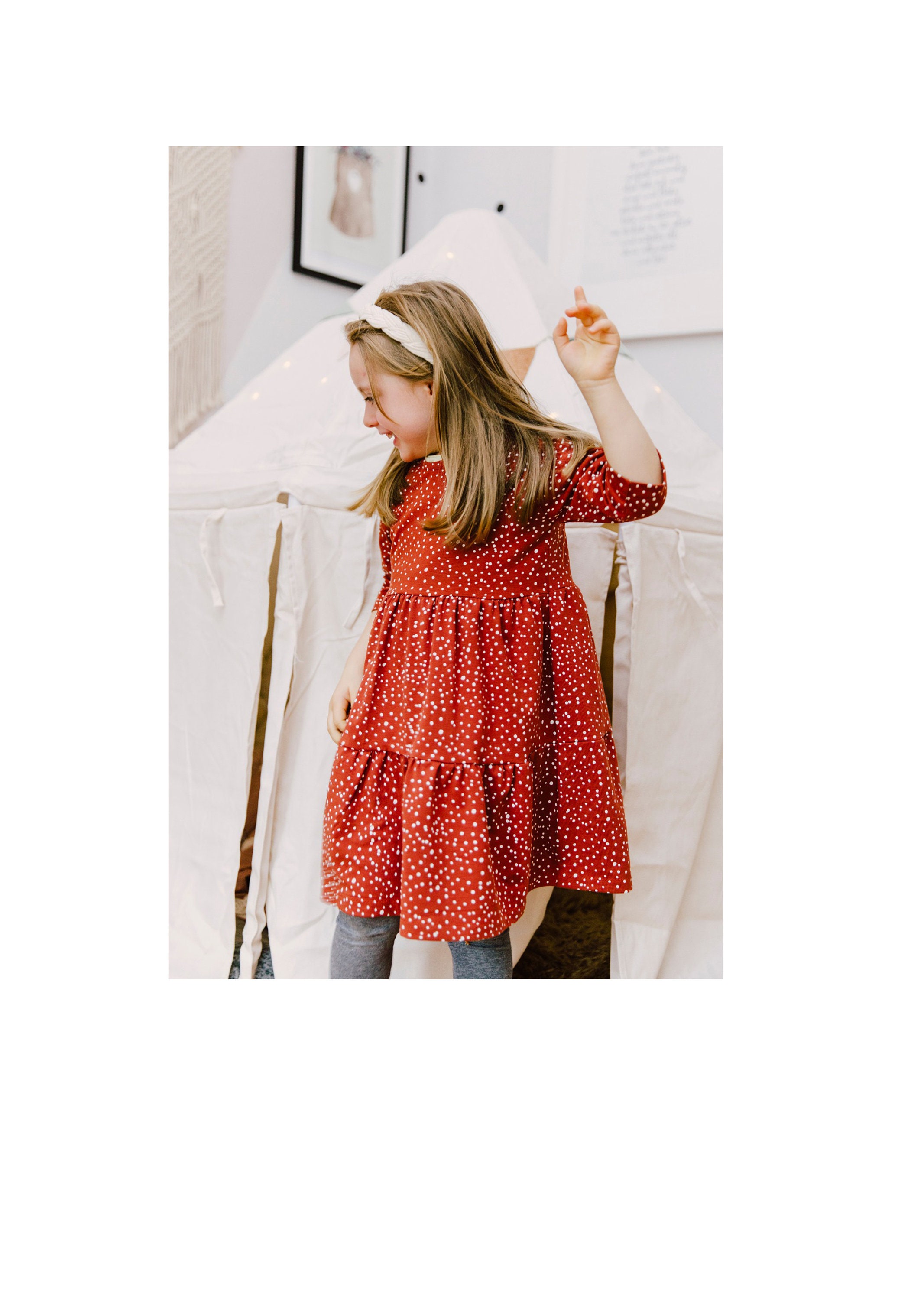 Thread Faction 130 Girls Everyday Swing Dress PDF Sewing Pattern