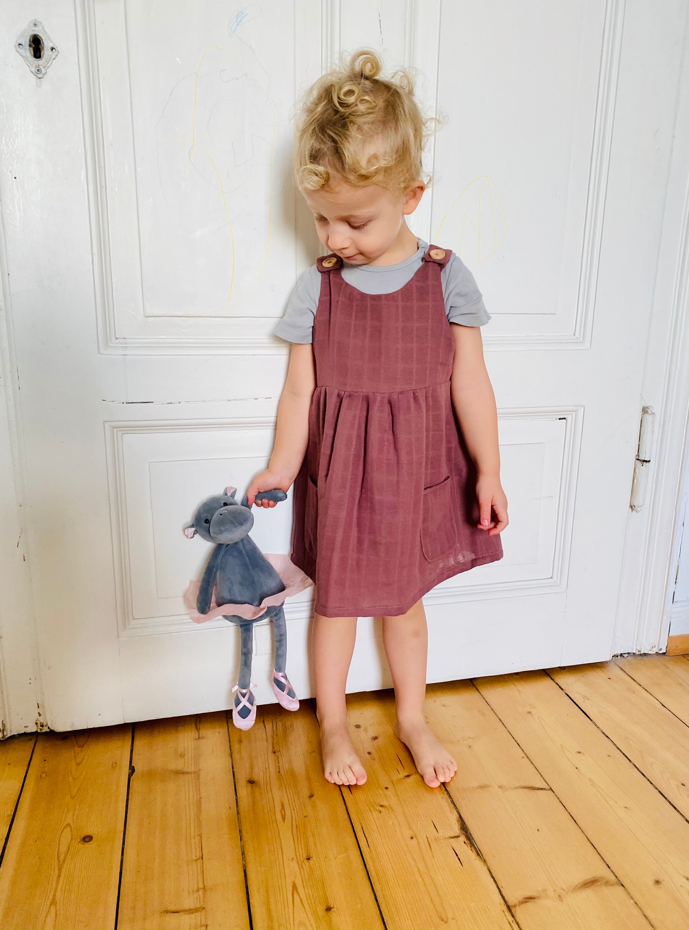 Girl's Pinafore Dress Pattern Apron Dress Pattern Baby Etsy UK