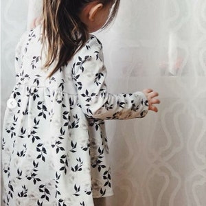 Baby tunic pattern, Peplum top sewing pattern, toddler tunic pattern, digital sewing pattern, girl's sewing patterns image 5
