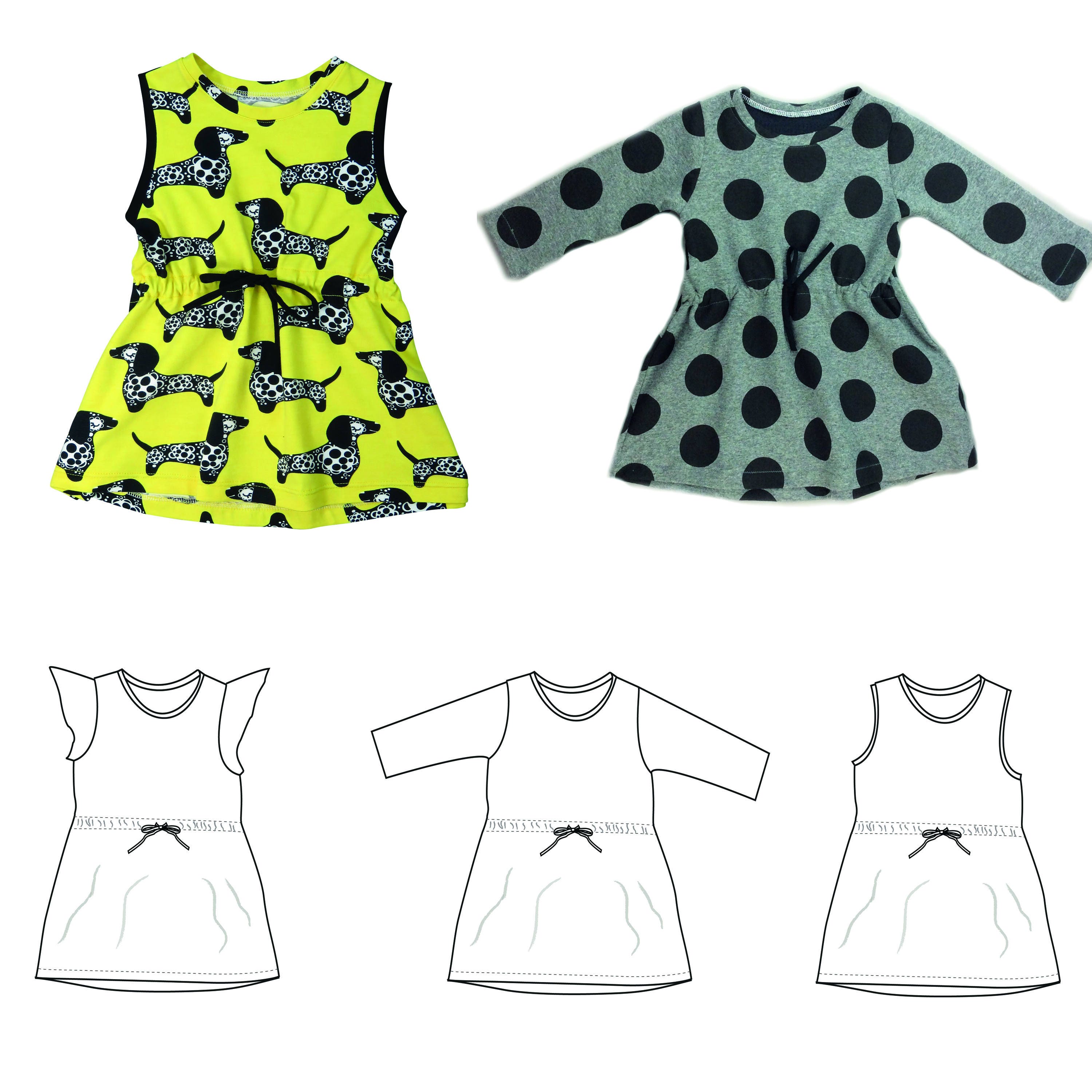 Baby Dress Pattern Pdf Baby Pattern Drawstring Dress Etsy UK