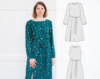 Woman's dress sewing pattern