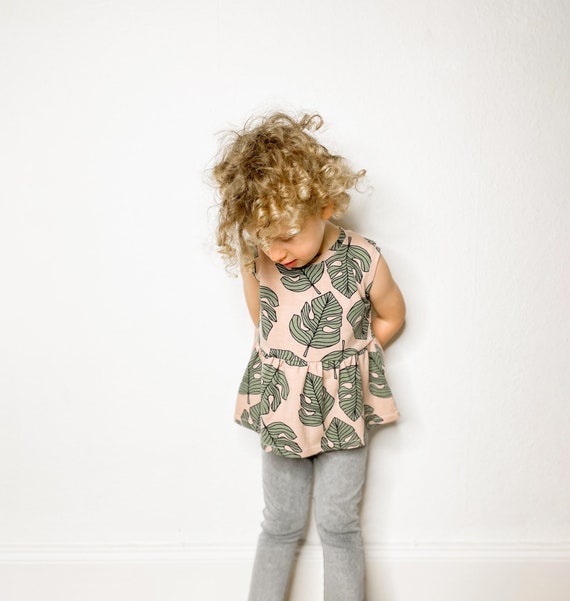 Naaipatroon meisjesjurk jurk Neli en top kinderjurk en peplum topje naaipatroon 0 tot 10 jaar jersey jurkpatroon tankjurk Etsy Nederland