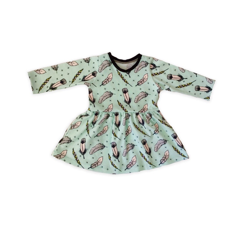 Baby dress sewing pattern, Girl's dress pattern, PDF dress pattern, Twirl dress pattern, Newborn to 12 years, long sleeve, short sleeve image 7