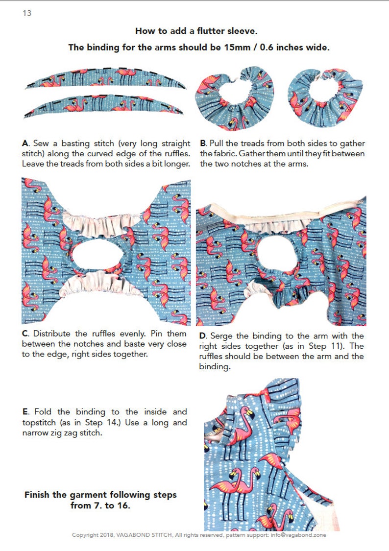 Summer romper pattern, kids romper sewing pattern image 7