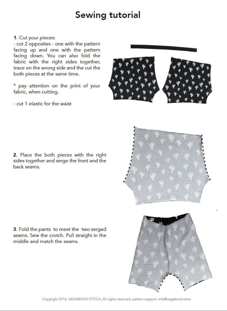 Baby Shorts Sewing Pattern Basic Shorts Pattern Pdf Sewing Etsy