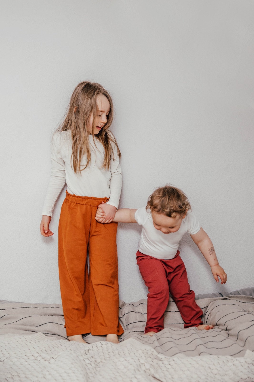 Weites Bein Hosen Schnittmuster für Kinder, Lexi Hose Culotte Stil  Kinderhose Schnittmuster, 9 Monate bis 10 Jahre, Papiertüte Taille Pans