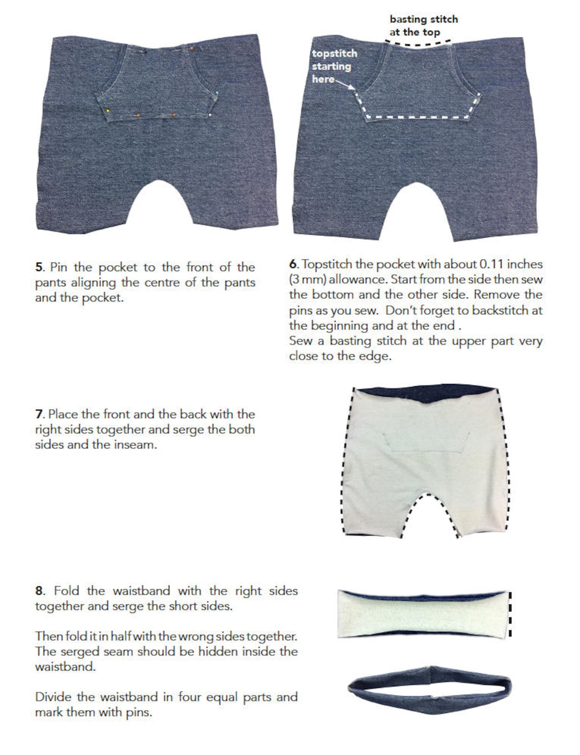 Baby Shorts Pattern Baggy Shorts Kids Pattern Toddler Harem Etsy